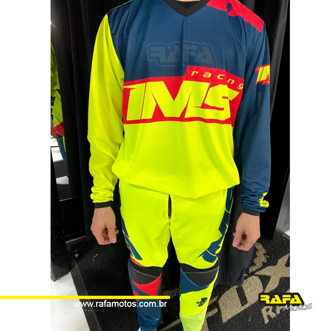 Conjunto Calça + Camisa Ims Trilha Motocross Army