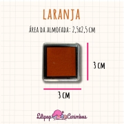 Mini Carimbeira - Cor Laranja - Tinta pigmentada