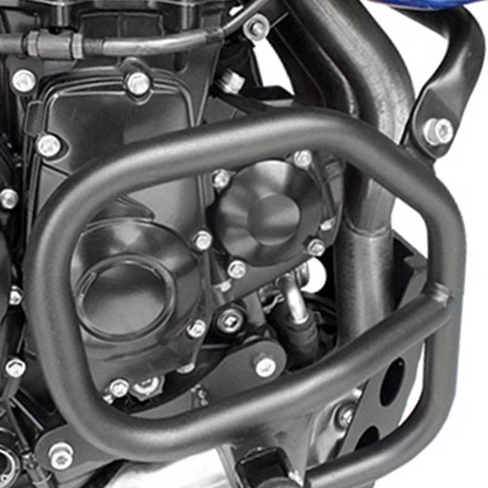Protetor Motor Tiger 800 Aço Carbono Preto Scam COM Pedaleira