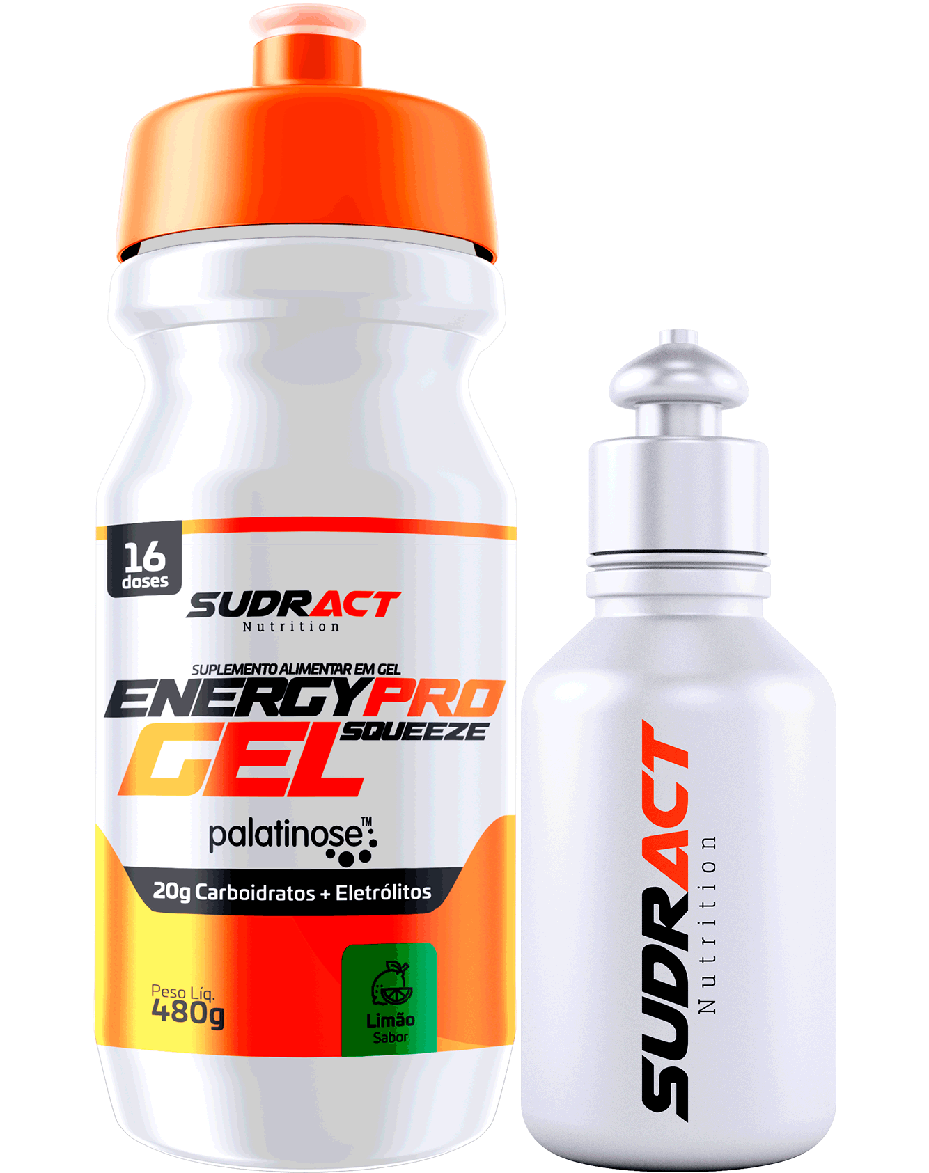 KIT - ENERGY PRO GEL SQUEEZE 0.480KG + 1 SQUEEZE 100ML - SUDRACT NUTRITION
