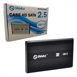 Case Portatil Para HD Sata 2.5 USB 2.0 Shinka SH-CS-2.5-2.0