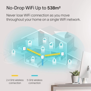 Roteador Wireless TP-Link Deco W3600 WiFi 6 AX1800 Sistema Wi-Fi 6 Toda a Casa Dual Band 2.4 GHz/5 GHz 1200Mbps (2-Pack) OEM W3600