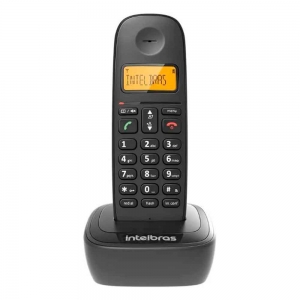 Telefone sem fio com identificador de chamadas TS 2510 ID Preto Intelbras