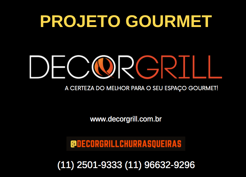 Projeto Compra de Número PV1159  - Decorgrill - A certeza do melhor para o seu espaço gourmet!