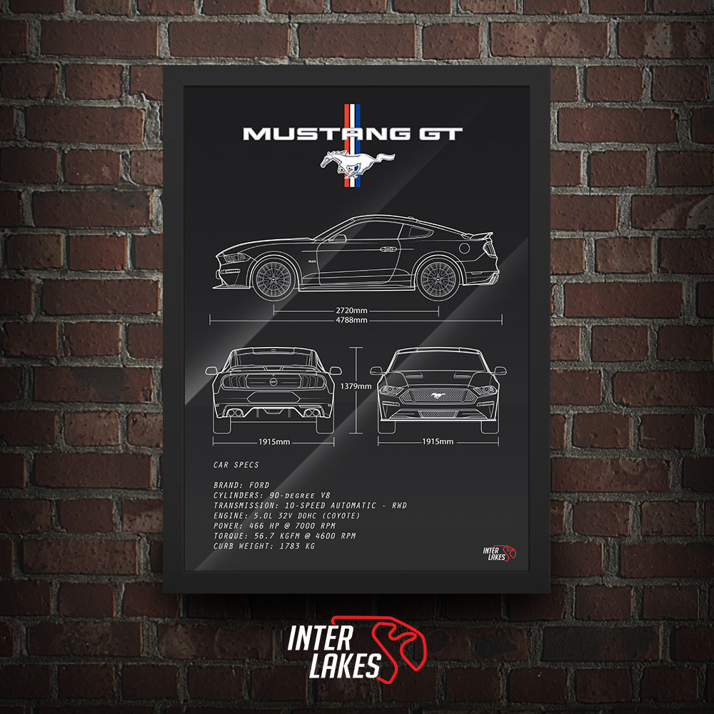 QUADRO/POSTER FORD MUSTANG GT 2018