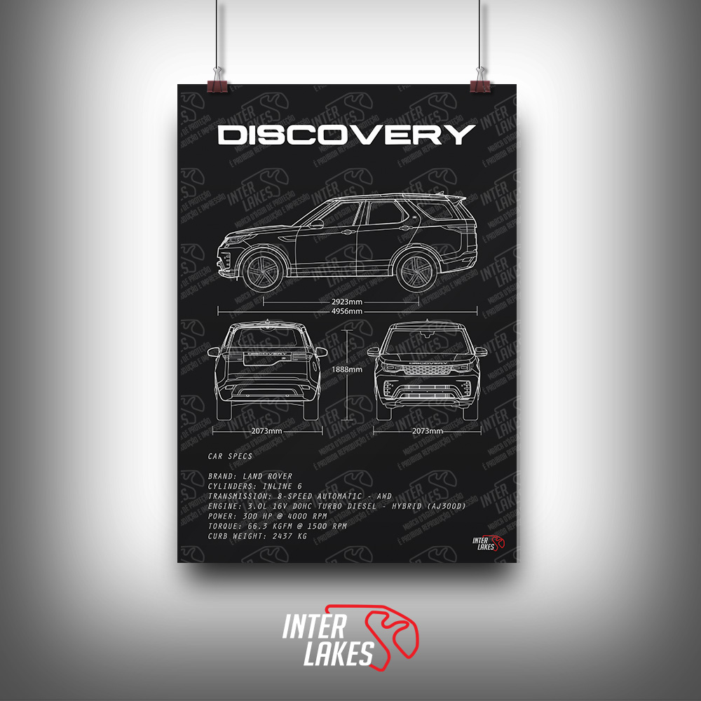 QUADRO/POSTER LAND ROVER DISCOVERY R-DYNAMIC HSE 2023