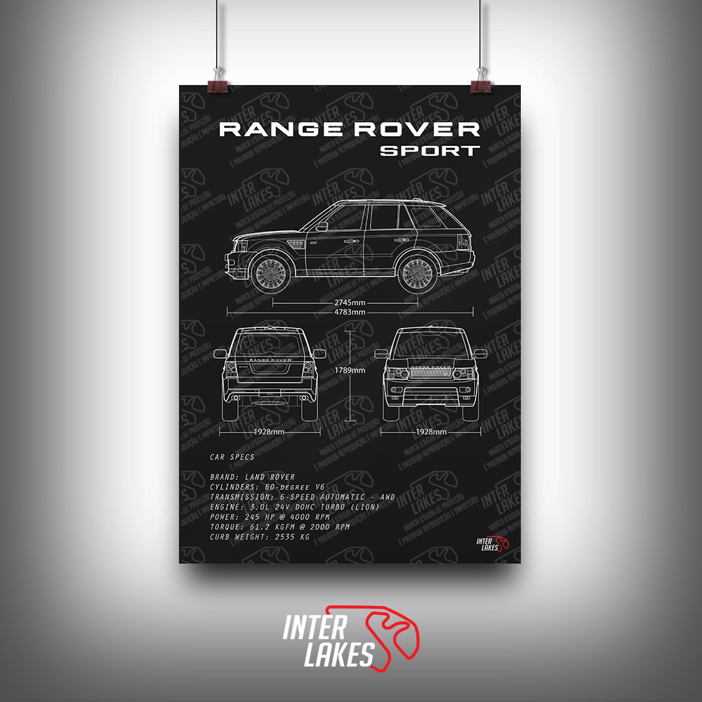 QUADRO/POSTER LAND ROVER RANGE ROVER SPORT SE V6 2011