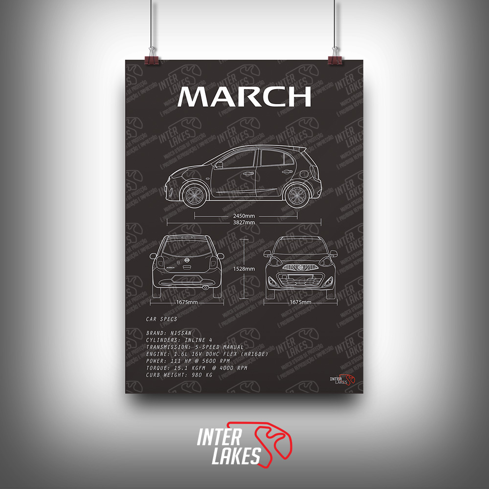 QUADRO/POSTER NISSAN NEW MARCH