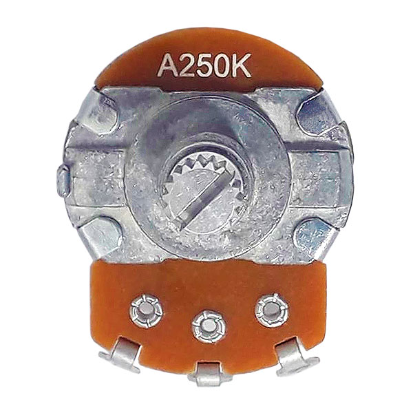 Potenciômetro para Guitarra e Baixo A 250k 24/15mm Alpha