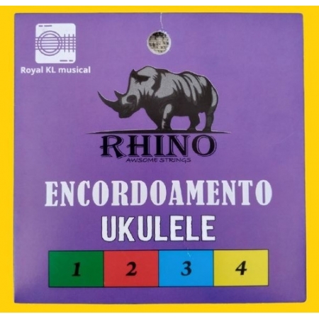 Encordoamento Rhino P/ Ukulele Soprano Ou Concert Colorido