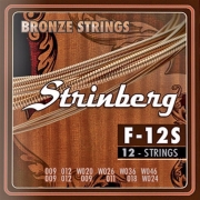 Encordoamento Strinberg Violão 12 Cordas F-12s Corda Aço F12