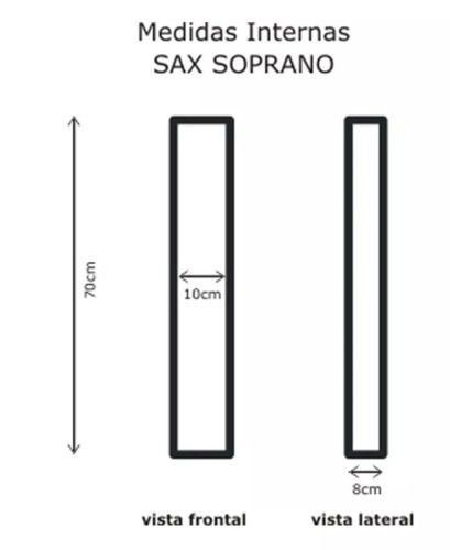 Semi Case Sax Soprano Solid Sound