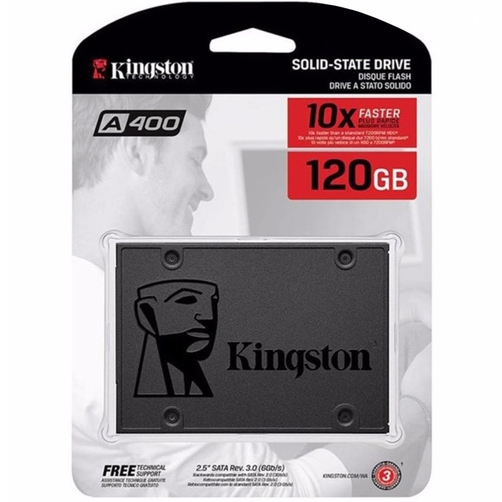 SSD Kingston 120gb Sata 6gb/s 2.5 Pol. A400