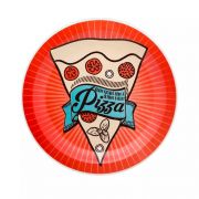 Prato Raso Oxford Daily Pizza 26cm Vermelho