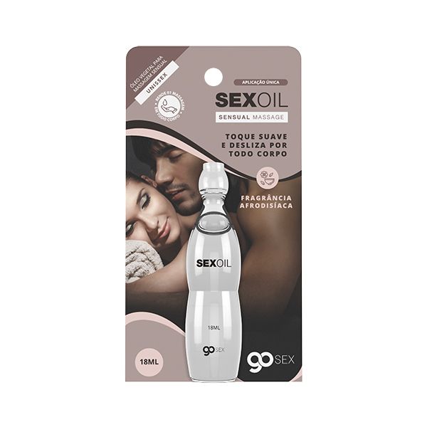 Óleo para Massagem Go Sex Sensual Sex Oil Aplicação Única - 18ml