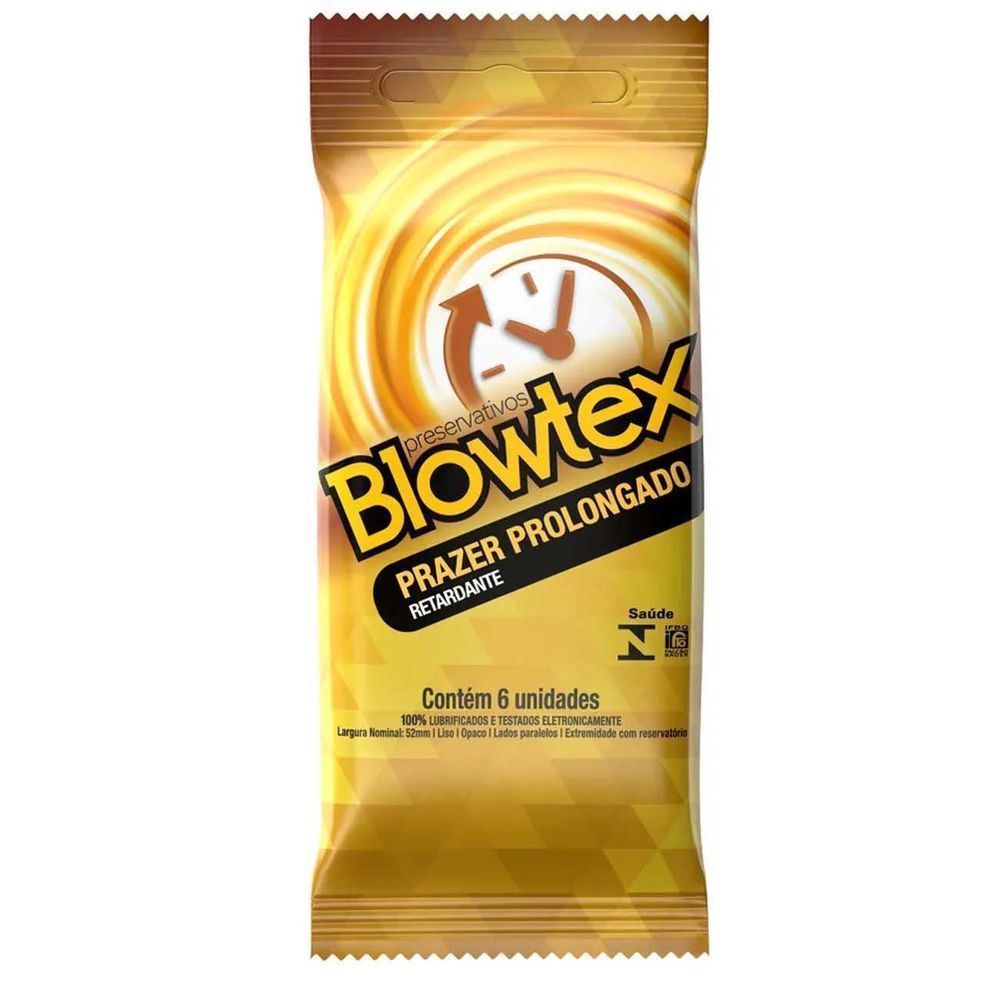 Preservativo Efeito Retardante com 6 unidades - Blowtex