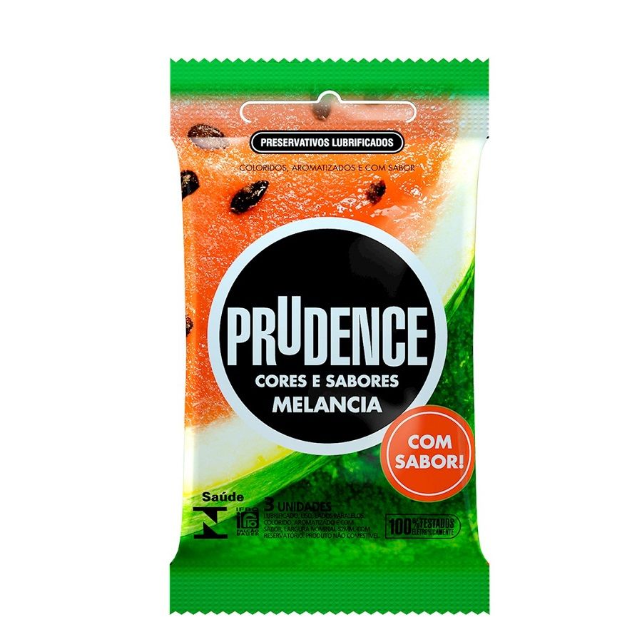 Preservativo Melancia com 3 unidades - Prudence