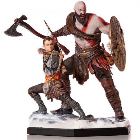 Kratos and Atreus God Of War - Iron Studios Deluxe - 1/10
