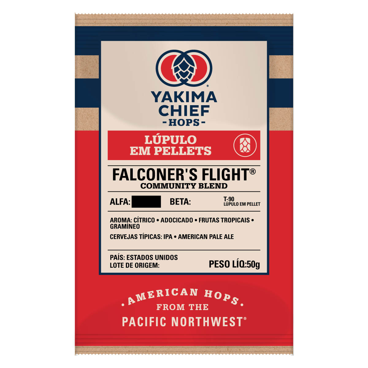 Lúpulo Yakima Falconer's Flight® 50g