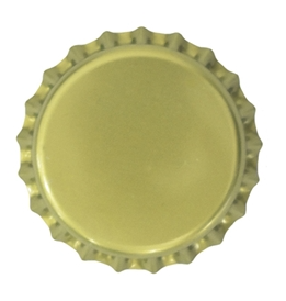 Tampinha Champagne Dourada Gold 29mm - Pacote 50un  - Maria Cervejeira