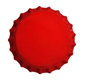 Tampinha Champagne Vermelha 29mm - Pacote 50un