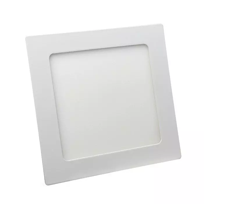 Plafon de Embutir Slim LED Quadrada 12W 3000K Luz Branca