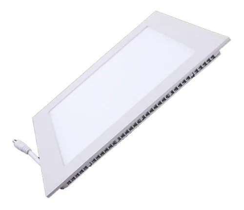 Plafon de Embutir Slim LED Quadrada 12W 6500K Luz Branca