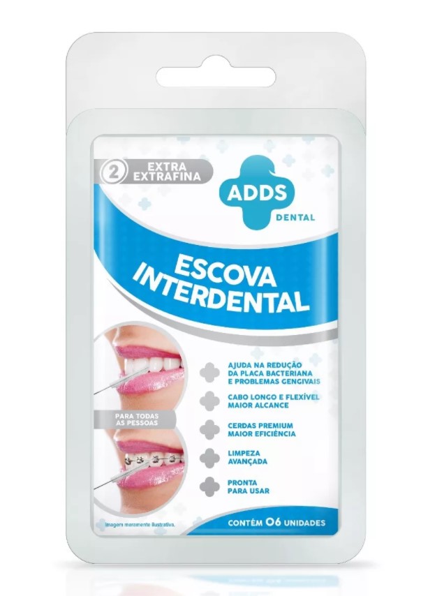 Escova Interdental Extra Extra Fina Adds Dental - 6 unidades
