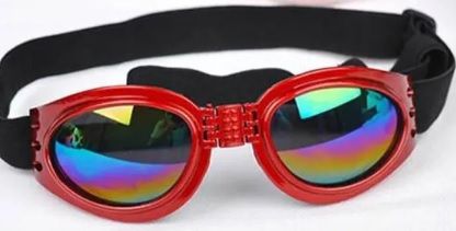 Óculos De Sol Para Cães Com Proteção Uv - Cor Vermelho