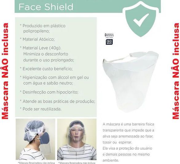 Máscara Protetor Facial - Dello
