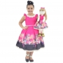 Tal Filha Tal Boneca Pri - Vestido Infantil Barbie Luxo