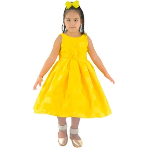Vestido Amarelo Ouro Infantil: Daminha de Casamento ou Formatura