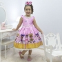 Vestido infantil tema Lol Surprise Glitter Confetti - luxuoso 