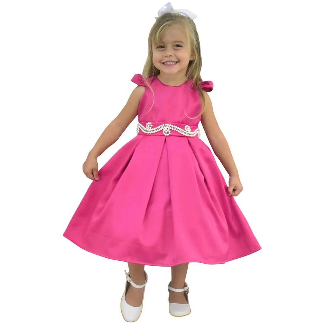 Vestido Rosa Pink Infantil - Festas de Formatura ou Casamento - Outlet