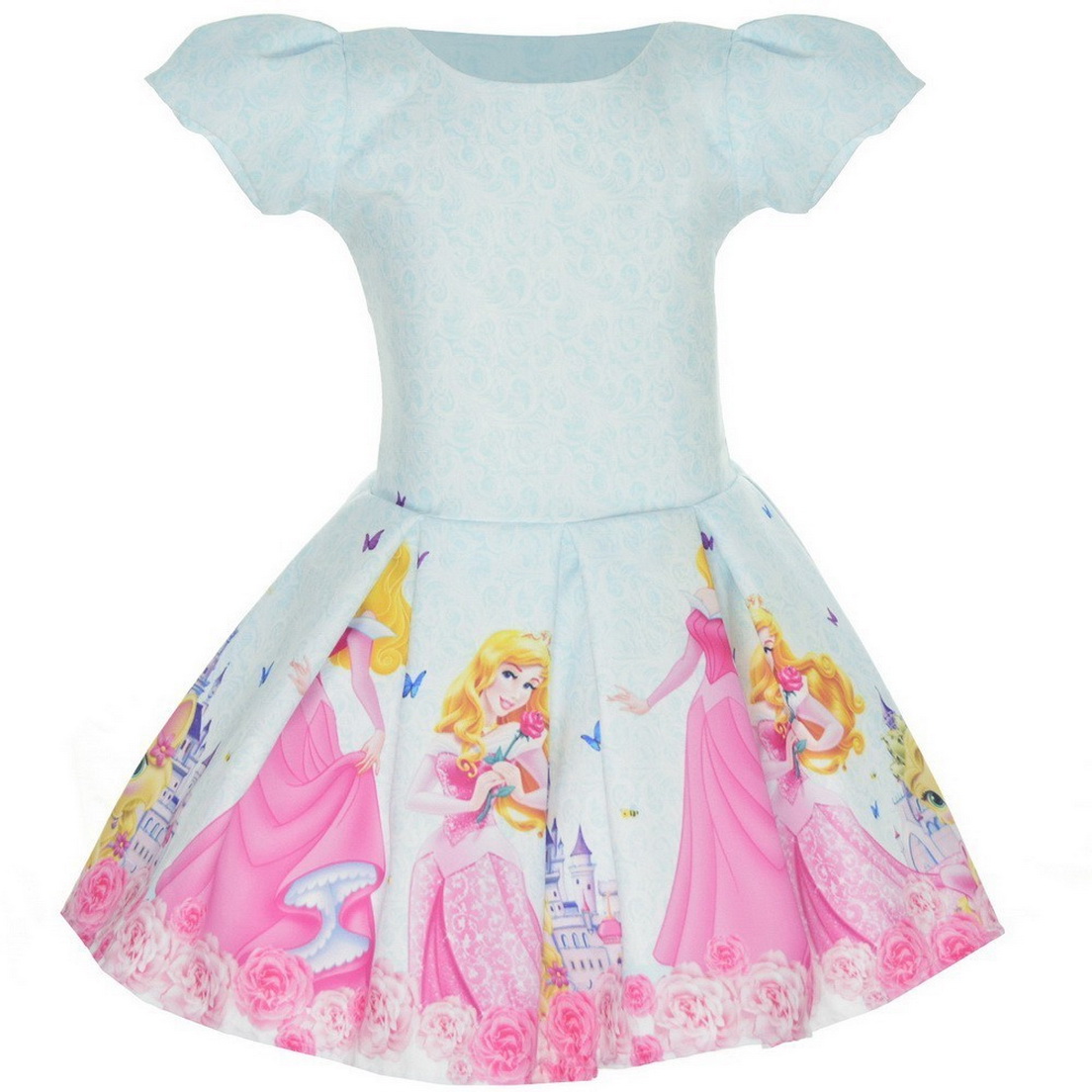 Vestido tema Princesa Aurora - Bela Adormecida