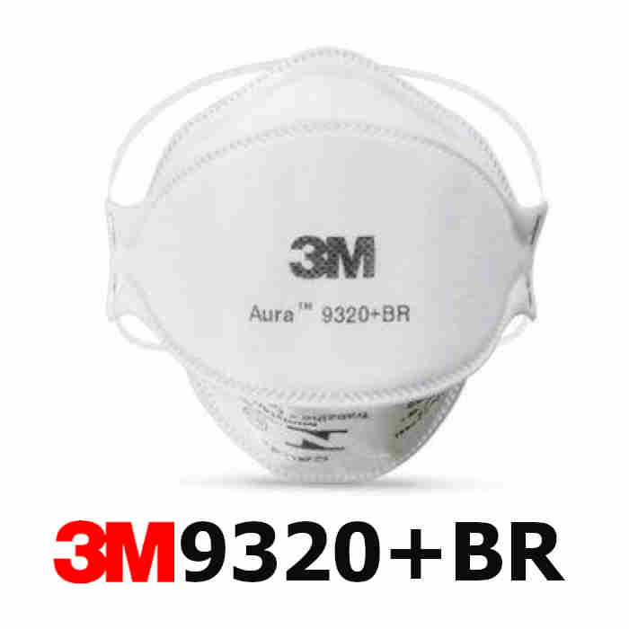 Máscara PFF2-S Respirador Descartável 3M Aura 9320H+BR