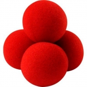 04 bola de espuma mini  1 inch vermelho Q