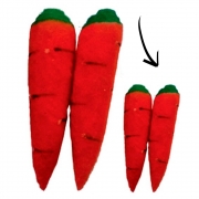 2 Cenouras Sem Fim Mini 6cm  - Multi Carrots  - Endless Carrots  - Sponge Espuma Cenoura Q