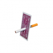 Cigarro na carta bicycle vermelho Q