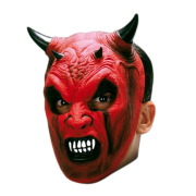 Máscara Diabo com elástico  - 100% Látex (Spook). b+