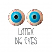 Olhos Grandes Latex Big Eyes Par Q