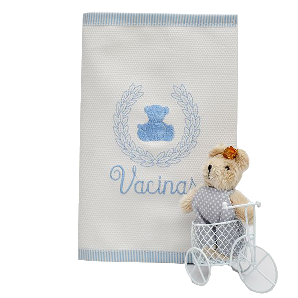 Porta Cartão Vacina Magia E Fantasia Branco Gut Azul