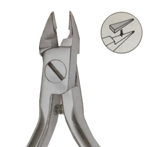 30-605W - Alicate ortodôntico para corte de amarrilho e ligaduras elásticas com inserção e mola  - N&F Ortho Dental