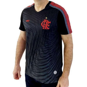 Camisa do Flamengo de Passeio Masculina Preta