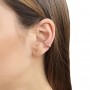Piercing falso orelha cartilagem corrente fina folheado ouro
