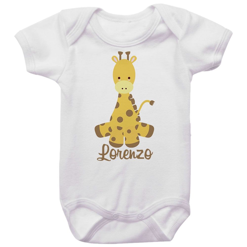Body Bebê Personalizado Girafa