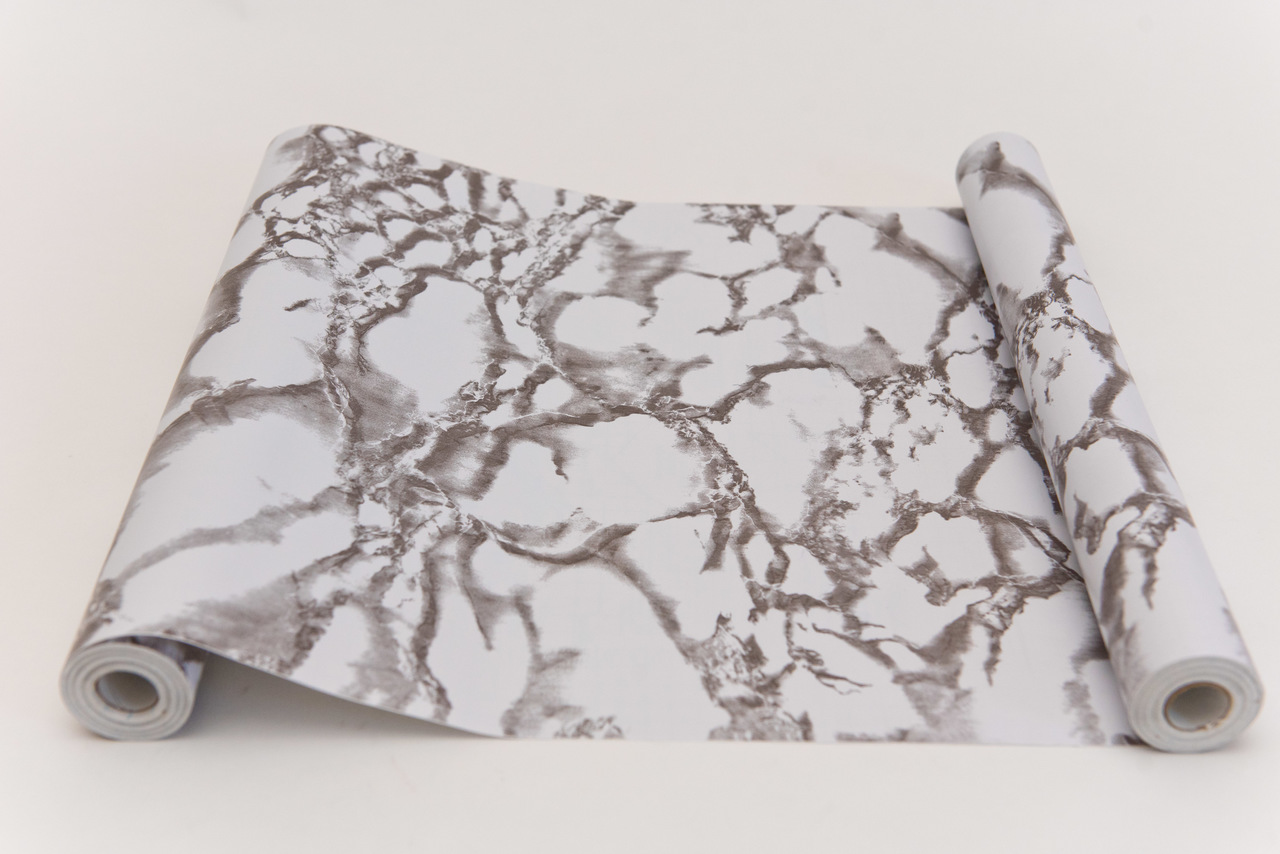 Papel De Parede Adesivo Autocolante Pedra Mármore Branco 45 Cm x 10 Mts