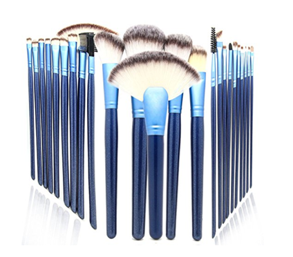 Make Up Brush com 24 Pincéis Profissional 
