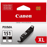 Cartucho de tinta Canon CLI-151XL  Preto ( 11ML)