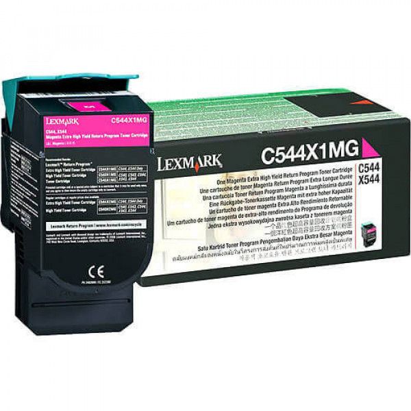 Toner Lexmark C544/X544/X548 Magenta - C544X1MG